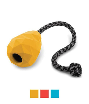 Ruffwear Huck-A-Cone Rubber Tug Dog Toy - Red Sumac